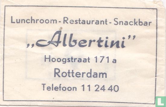 Lunchroom Restaurant Snackbar "Albertini"