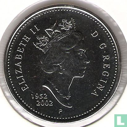 Canada 50 cents 2002 "50 years Reign of Queen Elizabeth II" - Afbeelding 1