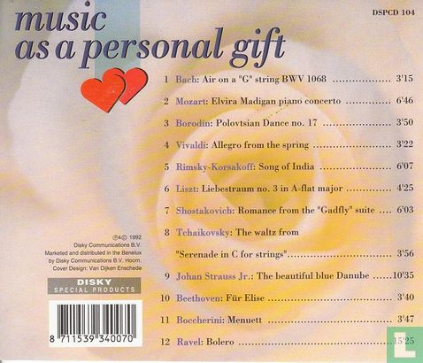 Music as a personal gift - romantic classics - Afbeelding 2