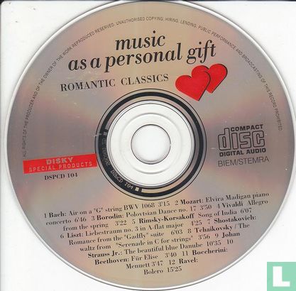 Music as a personal gift - romantic classics - Afbeelding 3