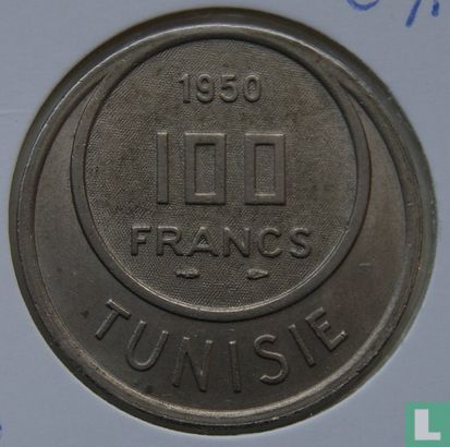 Tunesië 100 francs 1950 (AH1370) - Afbeelding 1