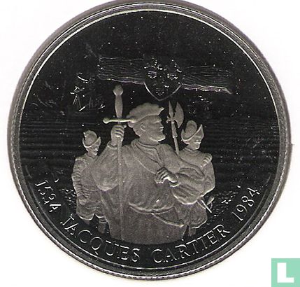 Canada 1 dollar 1984 "450th anniversary of Jacques Cartier's landing at Gaspé Peninsula" - Image 1