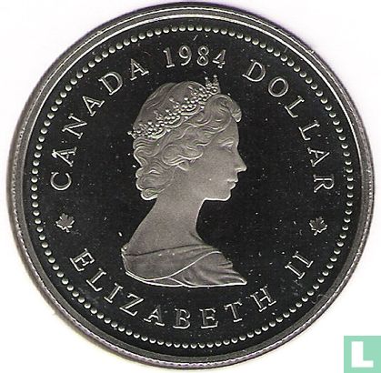 Kanada 1 Dollar 1984 "450th anniversary of Jacques Cartier's landing at Gaspé Peninsula" - Bild 2