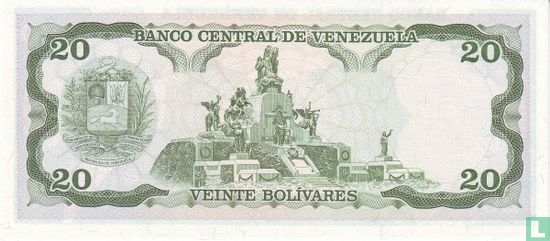 Venezuela 20 Bolívares 1995 - Image 2