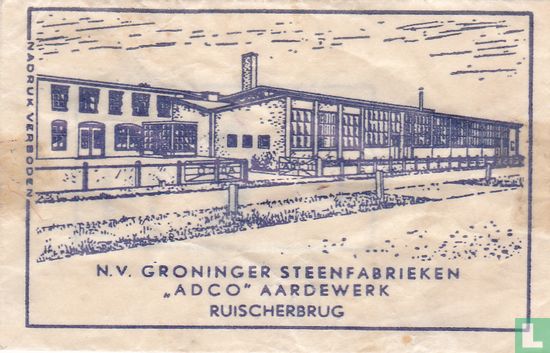 N.V. Groninger Steenfabrieken "Adco" Aardewerk 