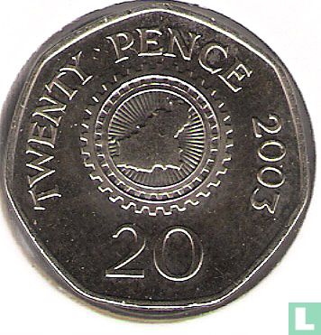Guernsey 20 pence 2003 - Afbeelding 1