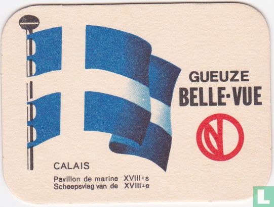 Scheepsvlag van de XVIII e Calais (10,7cm)