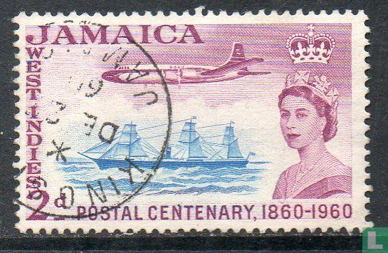 100 jaar postzegels Jamaica