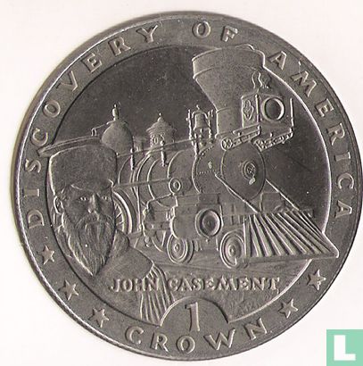Isle of Man 1 crown 1992 "500th anniversary Discovery of America - John Casement" - Image 2