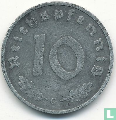 Empire allemand 10 reichspfennig 1940 (G) - Image 2