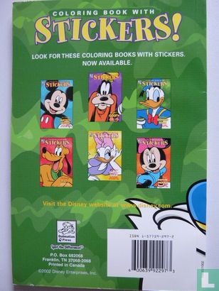 Coloring Book with Stickers Donald Duck - Afbeelding 2