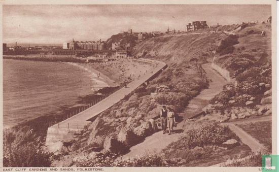 East Cliff Gardens and Sands - Folkstone