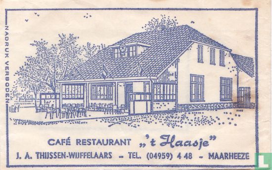 Café Restaurant " 't Haasje" - Afbeelding 1