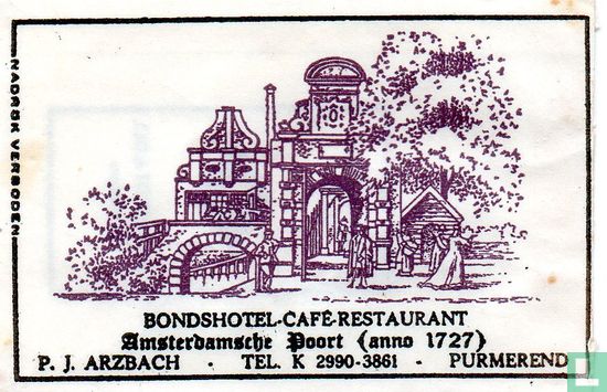 Bondshotel Café Restaurant De Amsterdamsche Poort - Image 1