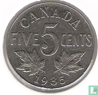Canada 5 cents 1935 - Afbeelding 1