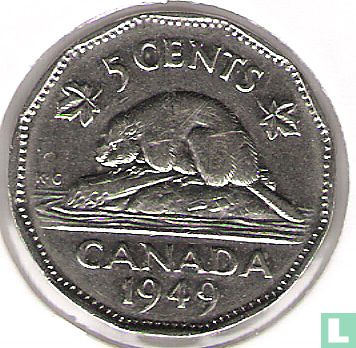 Canada 5 cents 1949 - Image 1