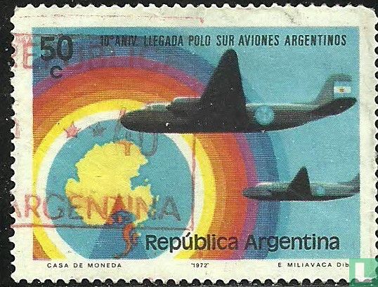 10 jaar Eerste Argentijnse zuidpoolvlucht