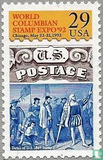 Exposition universelle colombienne de timbre