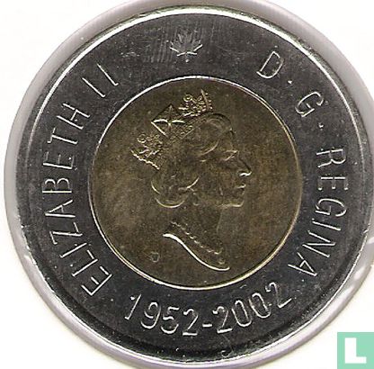 Canada 2 dollars 2002 "50th anniversary of the Accession of Queen Elizabeth II" - Afbeelding 1