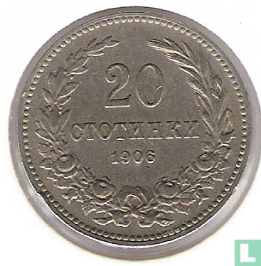 Bulgarije 20 stotinki 1906 - Afbeelding 1
