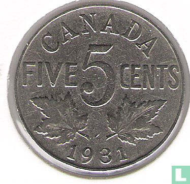Canada 5 cents 1931 - Afbeelding 1