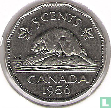 Canada 5 cents 1956 - Image 1