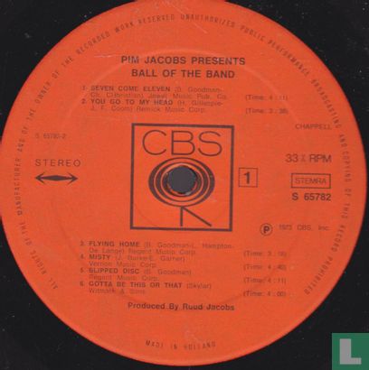 Pim Jacobs Presents Ball of the Band  - Afbeelding 3