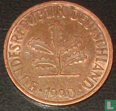 Allemagne 2 pfennig 1990 (D) - Image 1