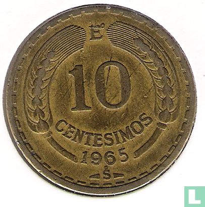 Chile 10 Centesimo 1965 - Bild 1