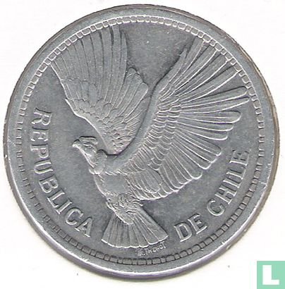 Chili 10 pesos 1957 - Afbeelding 2