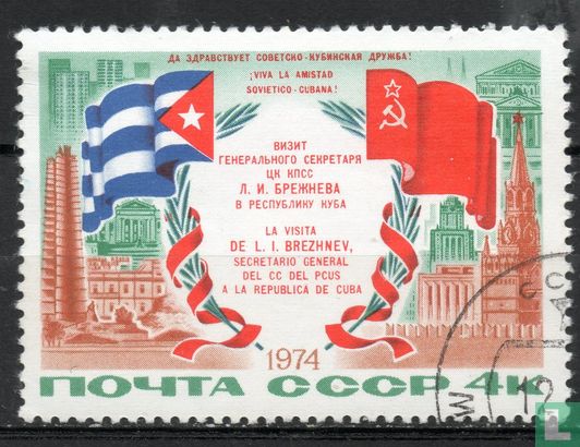 Bezoek Brezjnev Cuba