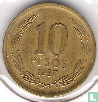 Chili 10 Peso 1987 - Bild 1
