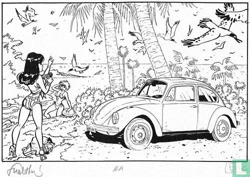 Pin-up & VW Coccinelle 