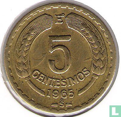 Chili 5 centesimos 1965 - Afbeelding 1