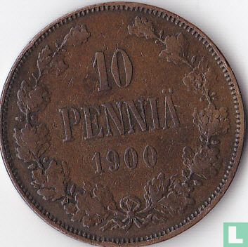 Finlande 10 penniä 1900 - Image 1