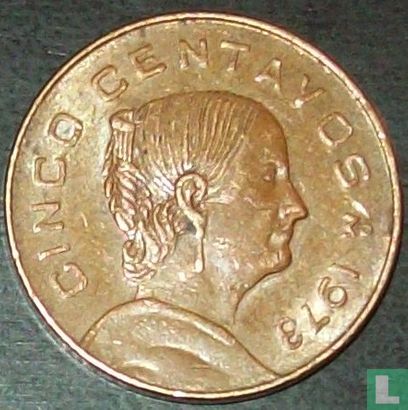Mexique 5 centavos 1973 (round top 3) - Image 1