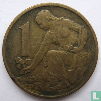 Tchécoslovaquie 1 koruna 1965 - Image 2