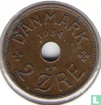 Denemarken 2 øre 1934 - Afbeelding 1