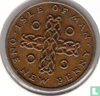 Insel Man 1 New Penny 1975 (Bronze) - Bild 2