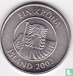 IJsland 1 króna 2003 - Afbeelding 1