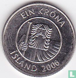 Islande 1 króna 2006 - Image 1