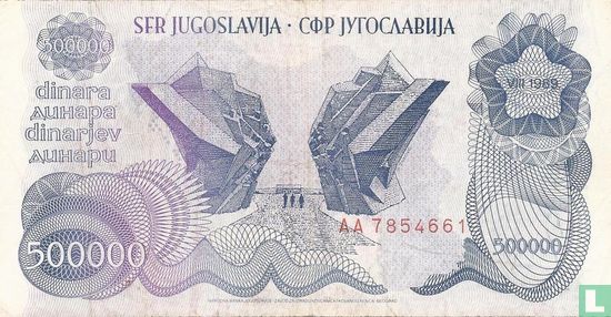 Joegoslavië 500.000 Dinara 1989 - Afbeelding 1