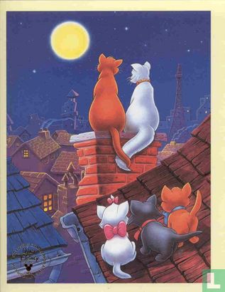 The Aristocats family on the roof Walt Disney Litho