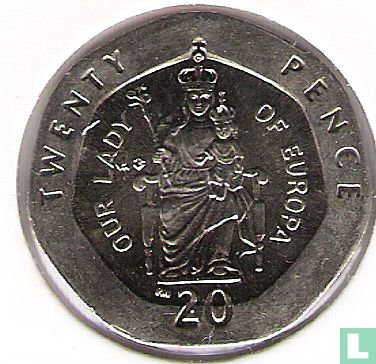 Gibraltar 20 pence 2001 "Our Lady of Europa" - Image 2