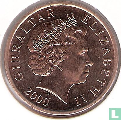 Gibraltar 2 pence 2000 - Image 1