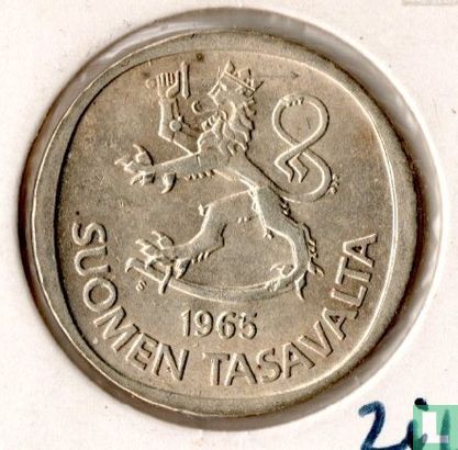 Finlande 1 markka 1965 - Image 1