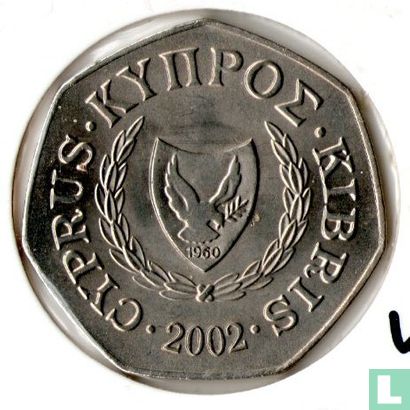 Cyprus 50 cents 2002 - Afbeelding 1