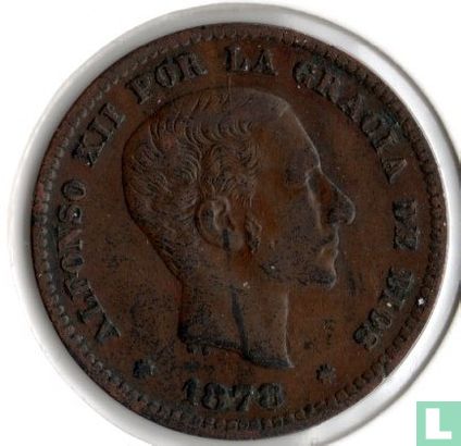 Spanje 5 centimos 1878 - Afbeelding 1