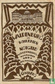Waldenburg, Stadt 50 Pfennig 1921 - Afbeelding 2