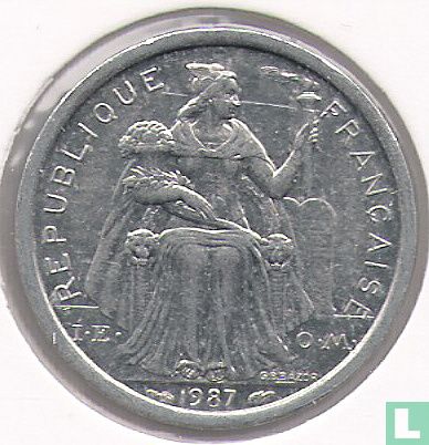 French Polynesia 1 franc 1987 - Image 1